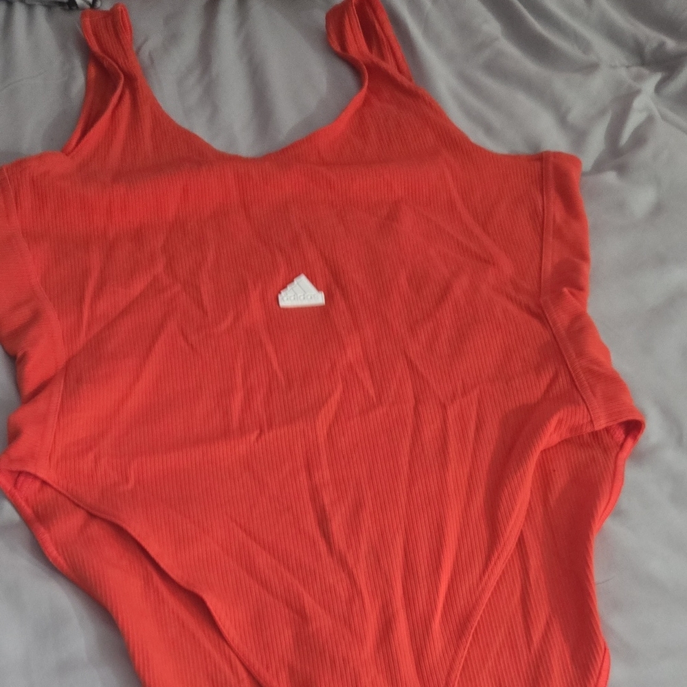 Adidas Women's Vibrant Orange Bodysuit